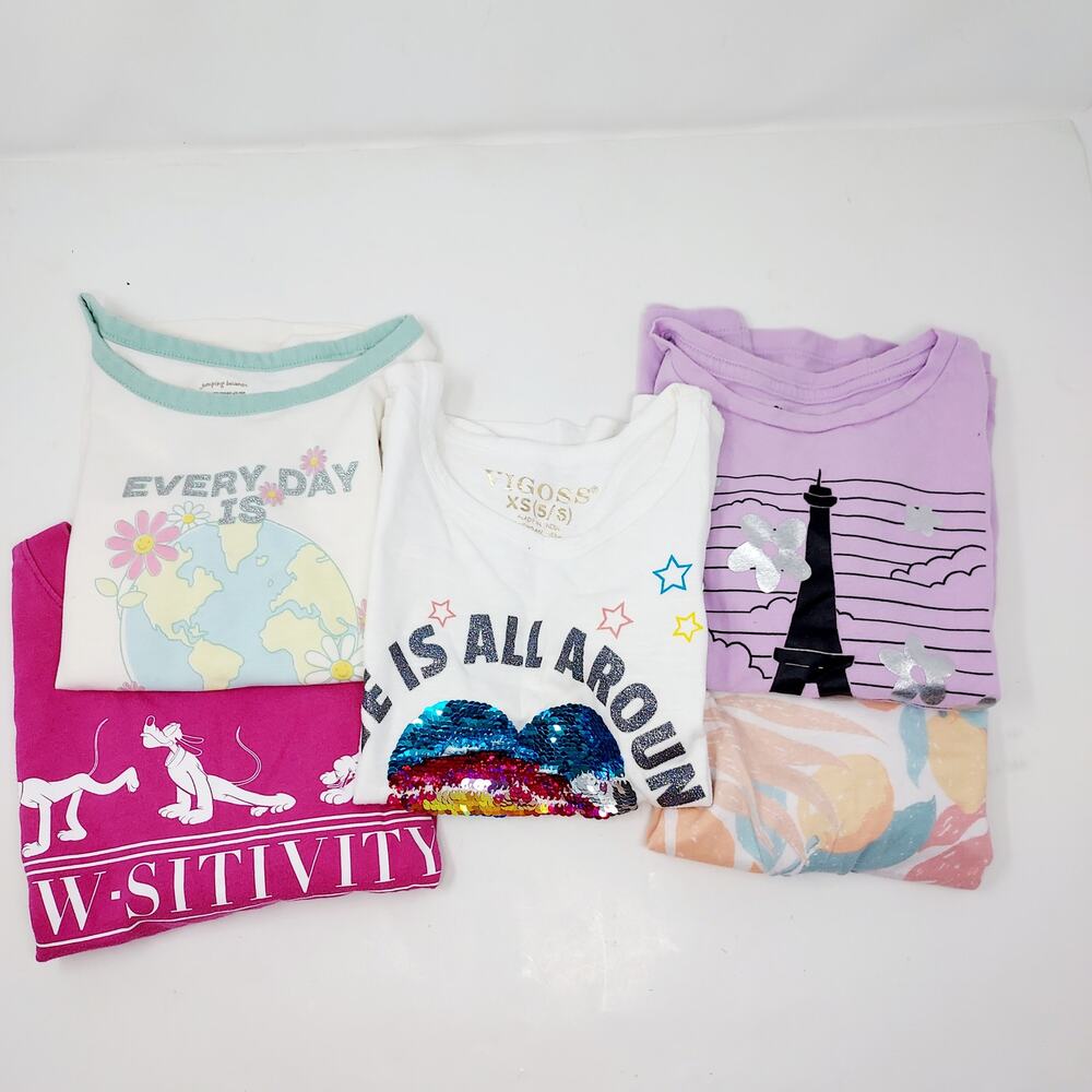 (5) Piece T-Shirt Bundle Size 7 - Great Condition